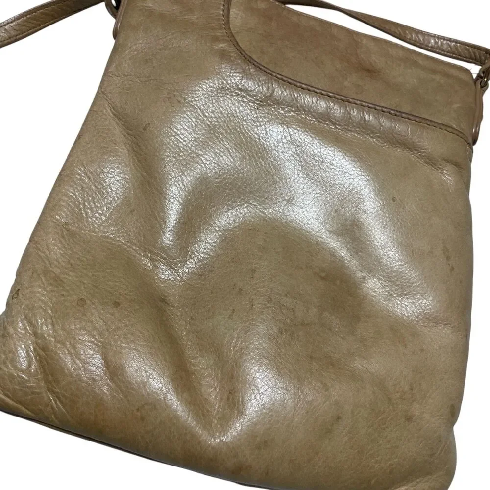 Margot Tan Leather Cross Body Handbag Adjustable Strap‎ (read description)